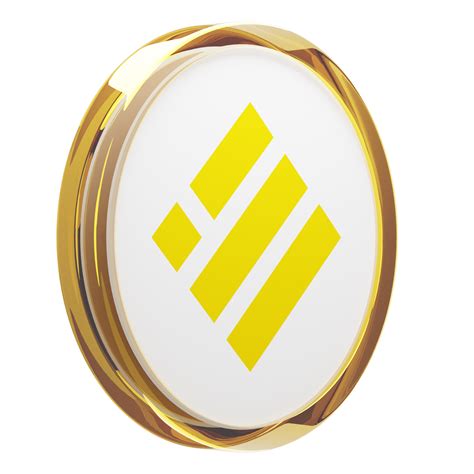 Binance Usd Busd Glass Crypto Coin 3d Illustration 24092680 Png