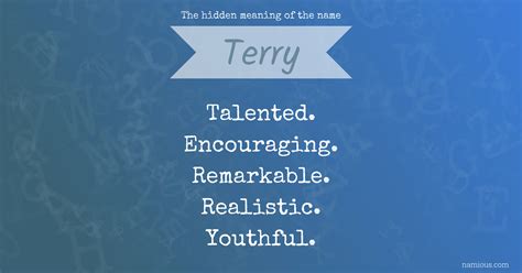 The hidden meaning of the name Terry | Namious