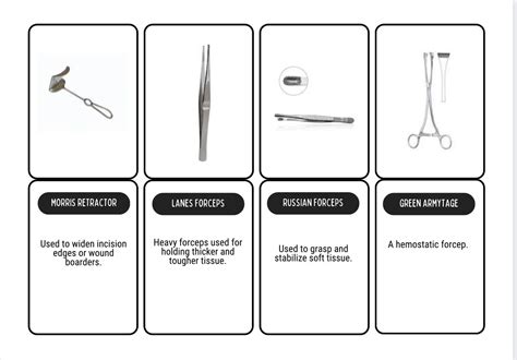 Basic Surgical Instruments Flashcards PDF File - Etsy