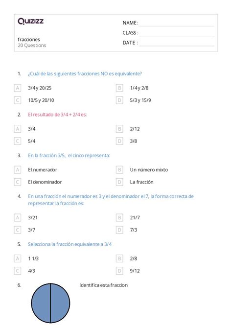 Fracciones En Una Recta Num Rica Hojas De Trabajo Para Grado En 7560