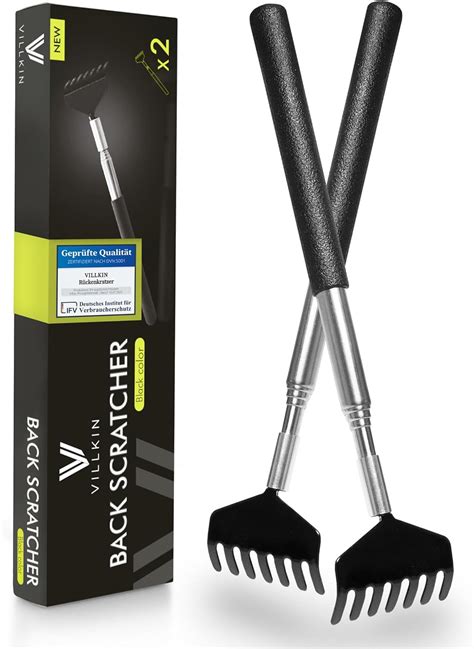 Villkin Back Scratcher 2 Pack Extendable Stainless