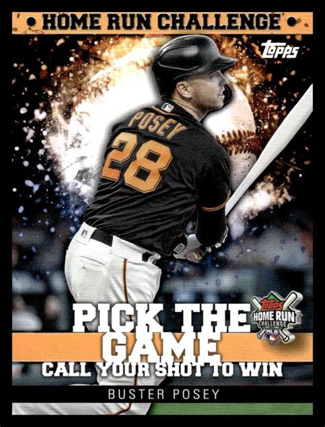 Amazon Topps Home Run Challenge Code Hrc Buster Posey San