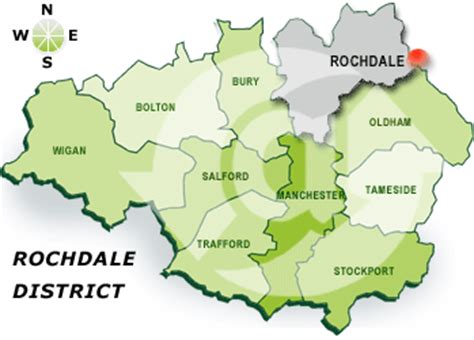 Rochdale Map - United Kingdom