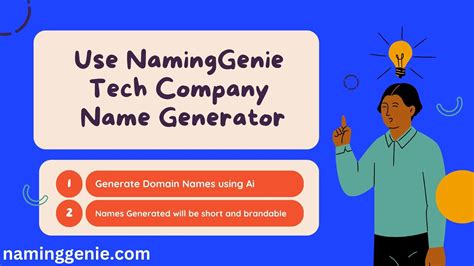 Good Tech Company Ideas + Generator