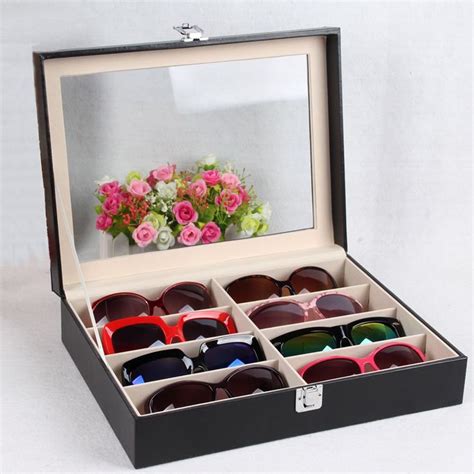 8 Grid Eyewear Sunglasses Jewelry Watches Glasses Storage Display Case