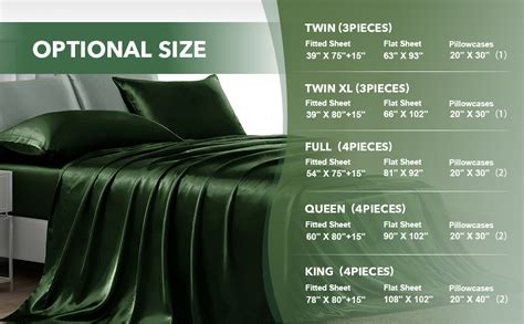 Amazon Nsgz Pieces Satin Sheets Queen Silky Satin Sheet Sets