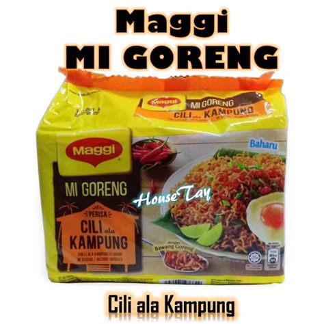 Maggi MI GORENG Instant Noodles Sambal Saute Bilis Cili Ala Kampung 5