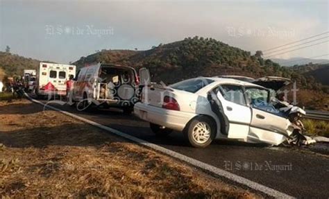 Se Registra Fuerte Accidente Automovilístico Sobre La Carretera Federal