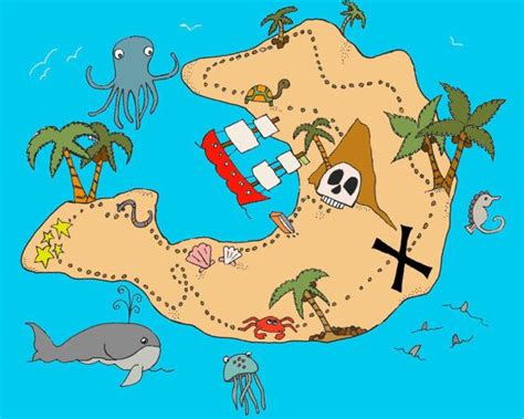 Treasure Map For Kids Clipart - Goimages Mega