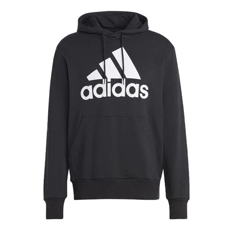 Buzo Con Capucha Adidas Essentials Logo NEGRO BLANCO Vaypol