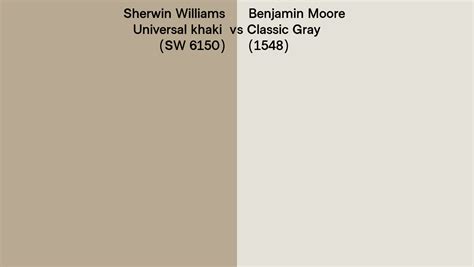 Sherwin Williams Universal Khaki Sw Vs Benjamin Moore Classic