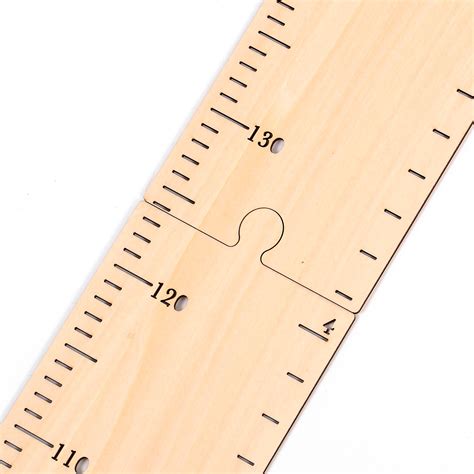 Lixi Height Ruler Wooden Print Height Chart Height Measurement Ruler Height Measuring Rulers For