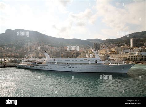 A luxury yacht in Monaco Harbour, Monaco Stock Photo - Alamy