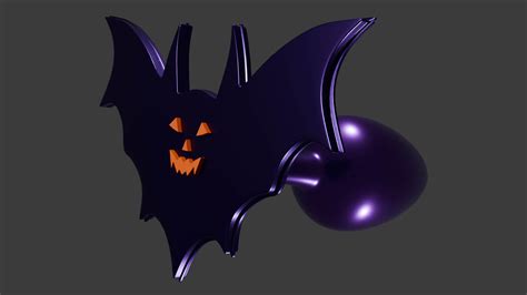 Spooky Batplug Dildo Plug Low Poly Sextoy D Model By TriDsign