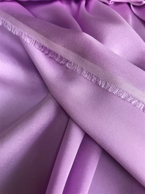 Satin Light Violet Pure Silk With Elastane Fabric Natural Silk