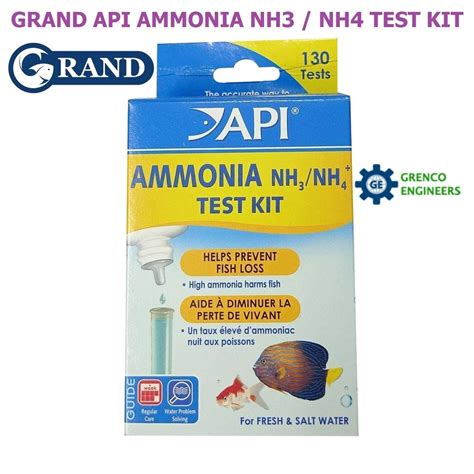 Grand Api Ammonia Nh Nh Test Kit For Biofloc Tank Pond Aquarium