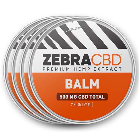 Cbd Balm For Muscles And Joints With Premium Hemp Zebracbd Zebra Cbd