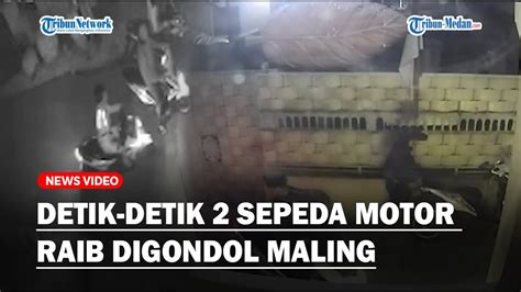 Terekam Cctv Aksi Komplotan Maling Bobol Pagar Rumah Di Medan Selayang