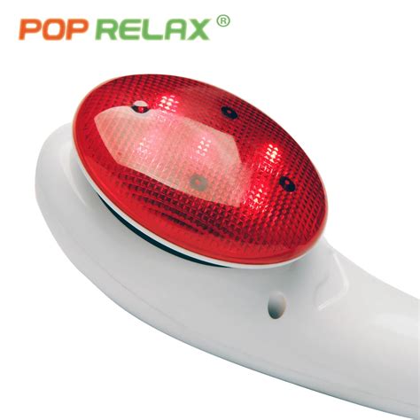 Pop Relax Electric Vibrating Massager Vibrator Red Light Heating Therapy Body Relax Handheld