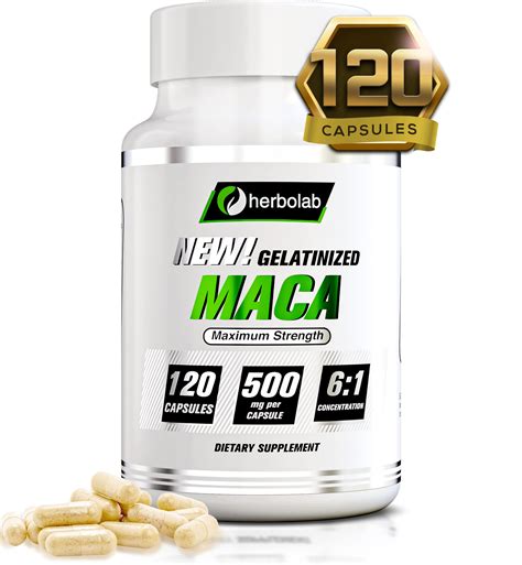 Organic Black Maca Root Capsules 61 Concentrate Vegan Gelatinized