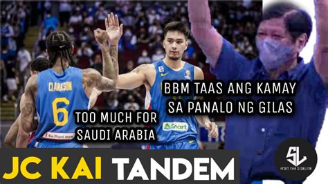 Bbm Taas Ang Kamay Sa Gilas Pilipinas Tinambakan Ang Saudi Arabia Fiba