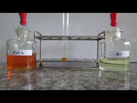 FeCl3+KI - YouTube