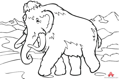 Woolly Mammoth Coloring Pages At Free Printable