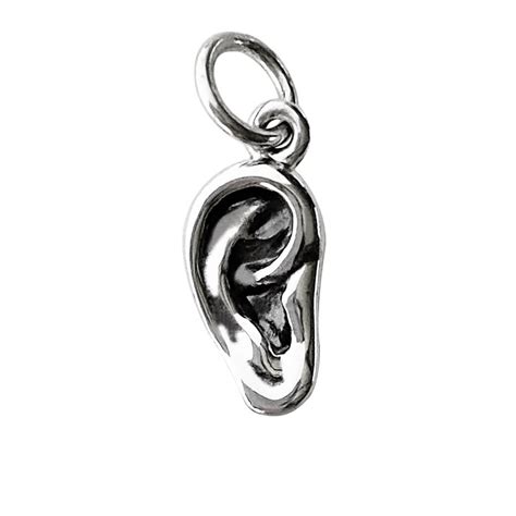 Ear Charm Sterling Silver Anatomy Pendant Charmarama