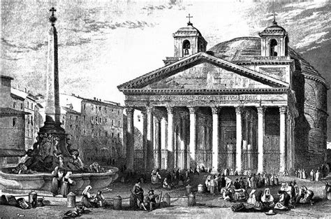 Roman Pantheon Drawing