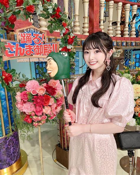 小浜桃奈さんのインスタグラム写真 小浜桃奈instagram「💐‪‪さんま御殿 💐 ありがとうございました🙇🏻‍♀️」6月14日