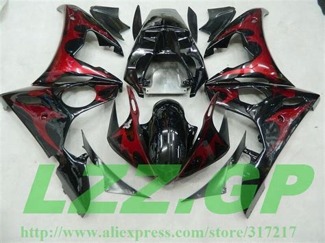 LZZ GP Carenado Rojo Y Negro Kits Para Yamaha YZF R6 03 05 11a2 YZF R6