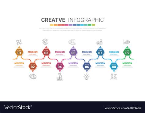 Presentation business infographic template Vector Image