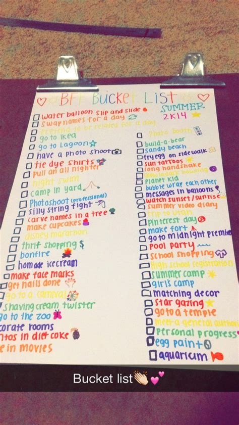 Best Friend Bucket List Ideas Tumblr