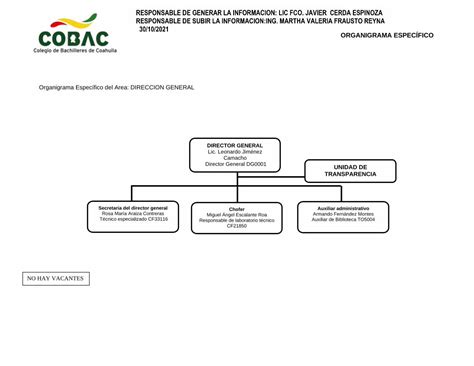 Pdf Organigrama EspecÍfico Dokumentips