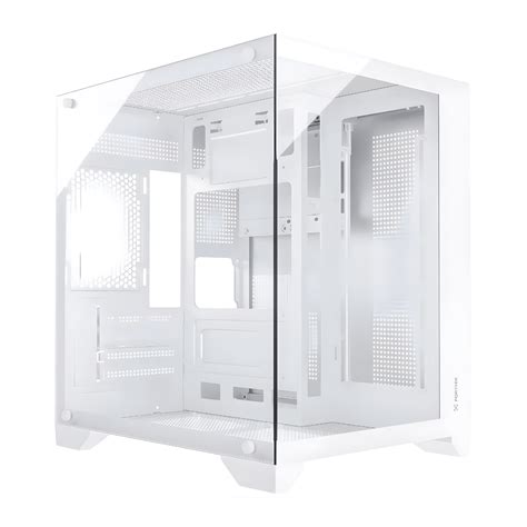 Gabinete Branco Com Fans - Gabinete Gamer Aquario Clarity Branco com vidro temperado e 7 Fans LED ...