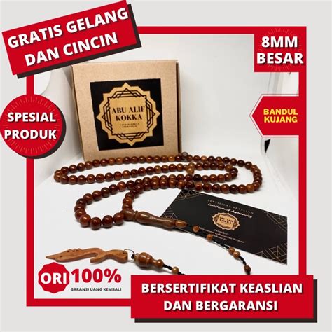 Jual Premium Quality Tasbih Kokka Asli Bersertifikat Tasbih Mm Bulat