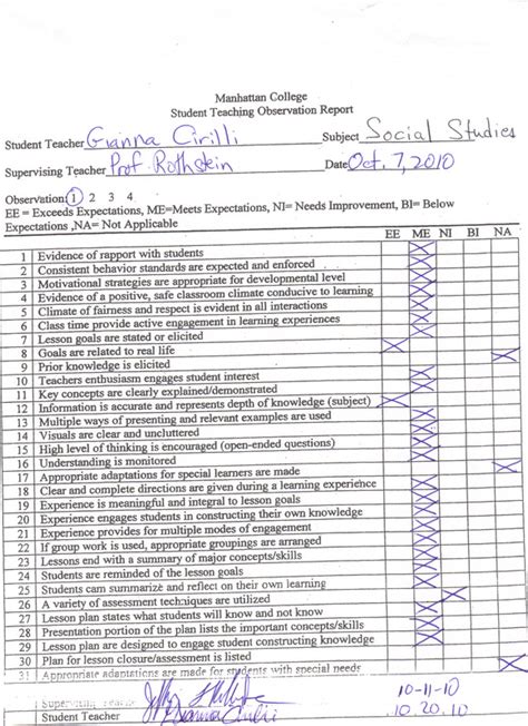 Supervisor Evaluation Template