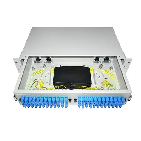 19 Rack Mount Optical Odf 2u 48 Port Fiber Optic Patch Panel Odf And Fiber Patch Panel