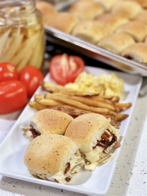 Roast Beef Sliders With Onion Jam And Pickled Fries Cooking With Chef