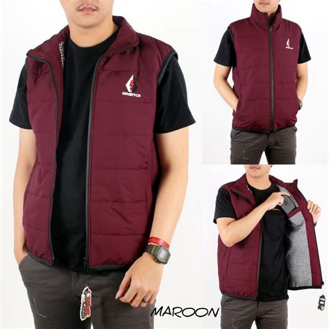 Jual Jaket Rompi Pria Keren Rompi Motor Pria Jaket Rompi Gelembung