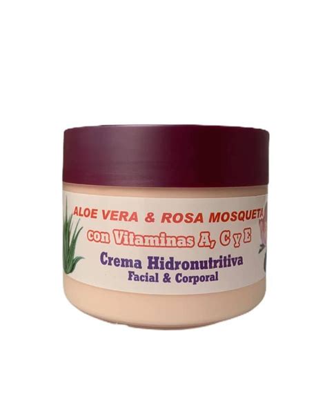 Crema Hidro Nutritiva Facial Y Corporal Con Aloe Vera Y Rosa Mosqueta