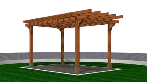 Wooden Pergola Free 3d Model Cgtrader