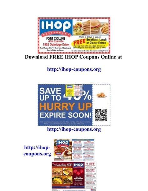 Free ihop coupons - Valid Menu Promo Codes