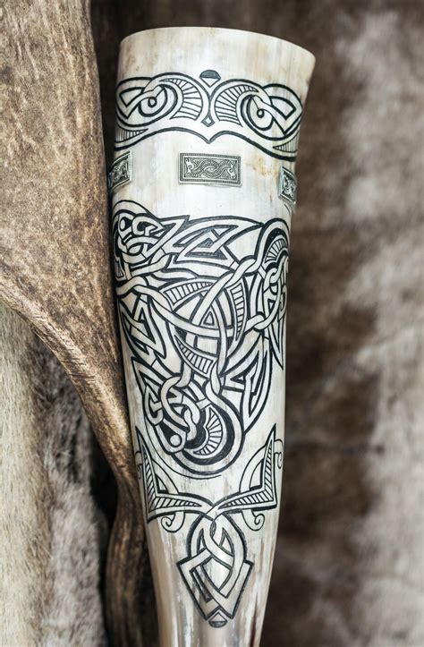 Jarl S Premium Drinking Horn VikingStyle Viking Drinking Horn