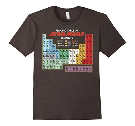 Star Wars Periodic Table Of Elements Graphic T Shirt Star Wars Tshirt