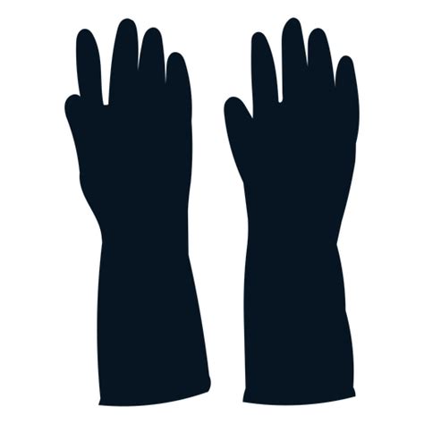 Diseño PNG Y SVG De Guantes De Limpieza Silohuette Para Camisetas