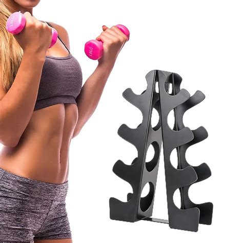 Snapklik Weight Rack For Dumbbells 4 Tier A Frame Unibody