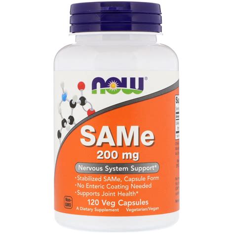 Now Foods SAMe, 200 mg, 120 Veg Capsules - Walmart.com - Walmart.com
