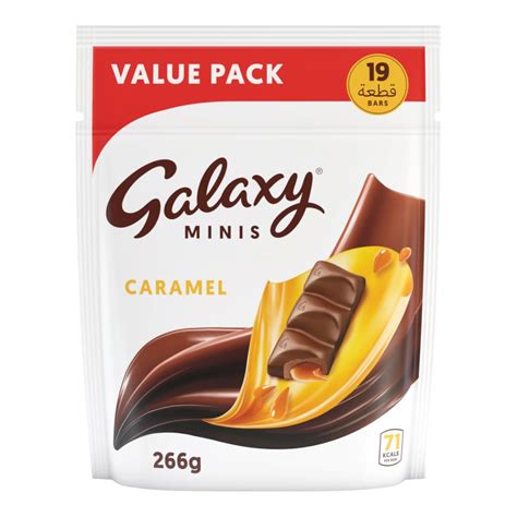 Buy Galaxy Minis Caramel Chocolate Value Pack 19 Pieces 266g Online In Kuwait Talabat Kuwait