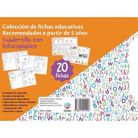 Cajas Educativas Lengua Sílabas Trabadas Tapa Blanda · Ediba Europa Eon · El Corte Inglés